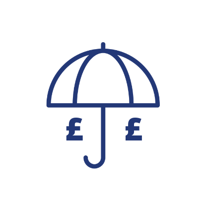 Umbrella covering money